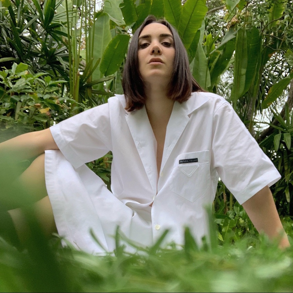 Prada SS19 White Short Sleeve Shirt - Picture 1 of 1